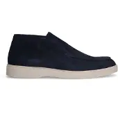 Manfield Donkerblauwe suède boots | Maat 40