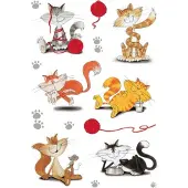 Herma Stickers fladderende katten