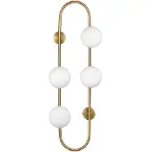 Toolight Wandlamp - 4 Lichtpunten - Goud/Wit - Elegant Design - 715 mm Hoog