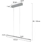 Steinhauer - hanglamp - Bande - staal - metaal - design lamp - LED - 3994ST