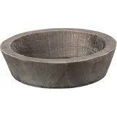 Clayre & Eef Decoratie Schaal Ø15x4cm Bruin bruin Hout Decoratieve