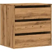 vidaXL Ladekast 60x41x58 cm bewerkt hout artisanaal eikenkleurig