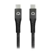 Mobilizera Strong Nylon Cable USB-C to USB-C 2m. 100W Black
