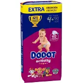 Dodot Luiers - - Activiteit T4 - Absorptie en Comfort - Maat 4 - 52 eenheden
