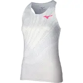 Mizuno Charge Printed Sleeveless T-shirt Wit S Vrouw