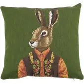 Mars & More gobelin kussen haas groen alpengilet 45x45cm
