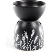 Puckator Zwart Gras Design Keramiek Olie- en Wax Geurbrander