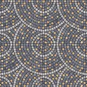 Dutch Wallcoverings - Artifice- mozaïek tegel d.grijs/oker - M763-09