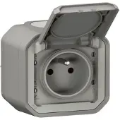 Legrand 230v 16a Female Plexo Plug Zilver