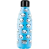 I-Drink I Drink thermosfles panda 350 ml RVS lichtblauw