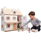 Tender Leaf Toys Poppenhuis - Huis Humming Bird - 68,7X43X74,5Cm - Hout - 3 Jaar