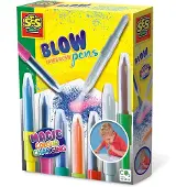 SES Creative Blow Airbrush Pens - Magisch Kleurveranderend - Vanaf 5 Jaar - 7 Stuks - Blaasstiften - Goed Uitwasbaar - Schoencadeautjes Sinterklaas