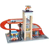 Tender Leaf Toys autogarage en werkplaats junior hout 5 delig