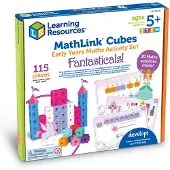 Learning Resources MathLink Cubes Rekenen Activiteiten set - Fantasticals / Prinsessen, feeën en unicorns - 5+