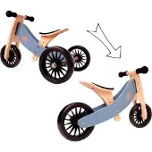 Kinderfeets 2-in-1 houten loopfiets & driewieler Tiny Tot Plus - bamboe