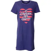 Temptation Dames Bigshirt - Nachthemd - Blauw - Maat L