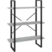 vidaXL Boekenkast 80x30x105 cm bewerkt hout grijs sonoma eikenkleurig