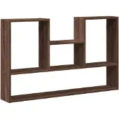 vidaXL Wandschap 99x15x60 cm bewerkt hout bruin eikenkleurig