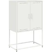 vidaXL Tv-meubel 68x39x60,5 cm staal wit