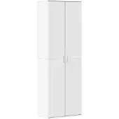 vidaXL Hoge kast 60x35x180 cm bewerkt hout wit