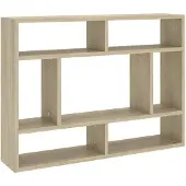vidaXL Wandschap 75x16x55 cm bewerkt hout sonoma eikenkleurig