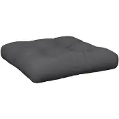 vidaXL Palletkussen 60x60x12 cm stof antracietkleurig