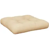 vidaXL Palletkussen 50x50x12 cm stof beige