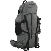 vidaXL Wandelrugzak 100 L oxford stof grijs