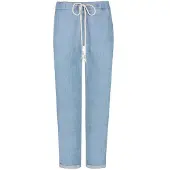 Nydj Drawstring Slim Jogger Ankle Lichtblauw Chambray | Light Stone