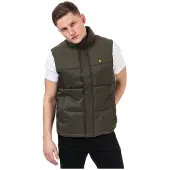 Lyle & Scott gewatteerde bodywarmer voor heren, groen