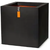 Capi Europe Bloempot Urban Smooth Zwart 40 X 40 X 40 Cm