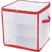 Home & Styling Opbergdoos V. Kerstbal 27-vaks 31x31cm Wit wit Kunststof Opberger