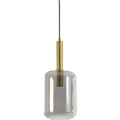 Light & Living Hanglamp Ø22x52 cm LEKAR antiek brons+smoke glas