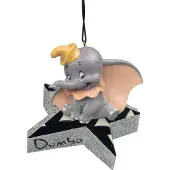 Disney Kerst Ornament Dombo Op Ster Grijs 9,5 X 2 X 10 Cm