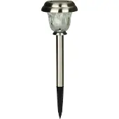Luxform Solar Staande Buitenlamp Vermont Zilver D 11,5 H 38 Cm