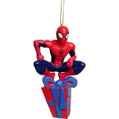 Disney Kerst Ornament Marvel Spiderman Op Cadeau 5 X 5 X 16 Cm