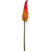 Emerald Kniphofia spray red/orange 85 cm kunstplant