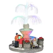 Luville Kerst kersthuisje fiber optic fountain b/o