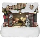 Luville Kerstfiguur boerenschuur 18x13,5x14 cm