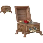 Luville Efteling Kerstdorpminiatuur Muziekdoos Rode Schoentjes 13 X 13 X 10,5 Cm