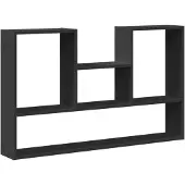 vidaXL Wandschap 99x15x60 cm bewerkt hout zwart