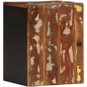 vidaXL Badkamerwandkast 38x33x48 cm massief recycled hout