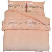vidaXL Dekbedovertrekset 200x200 cm katoen roze