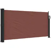 vidaXL Windscherm uittrekbaar 100x500 cm bruin