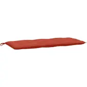 vidaXL Tuinbankkussen 120x50x7 cm stof gemêleerd rood