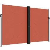 vidaXL Windscherm uittrekbaar 220x1200 cm terracottakleurig