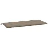 vidaXL Tuinbankkussen 120x50x7 cm oxford stof taupe