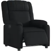 vidaXL Fauteuil elektrisch verstelbaar kunstleer zwart