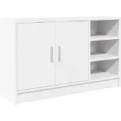 vidaXL Wastafelkast 90x29x55 cm bewerkt hout wit
