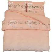 vidaXL Dekbedovertrekset 135x200 cm katoen roze